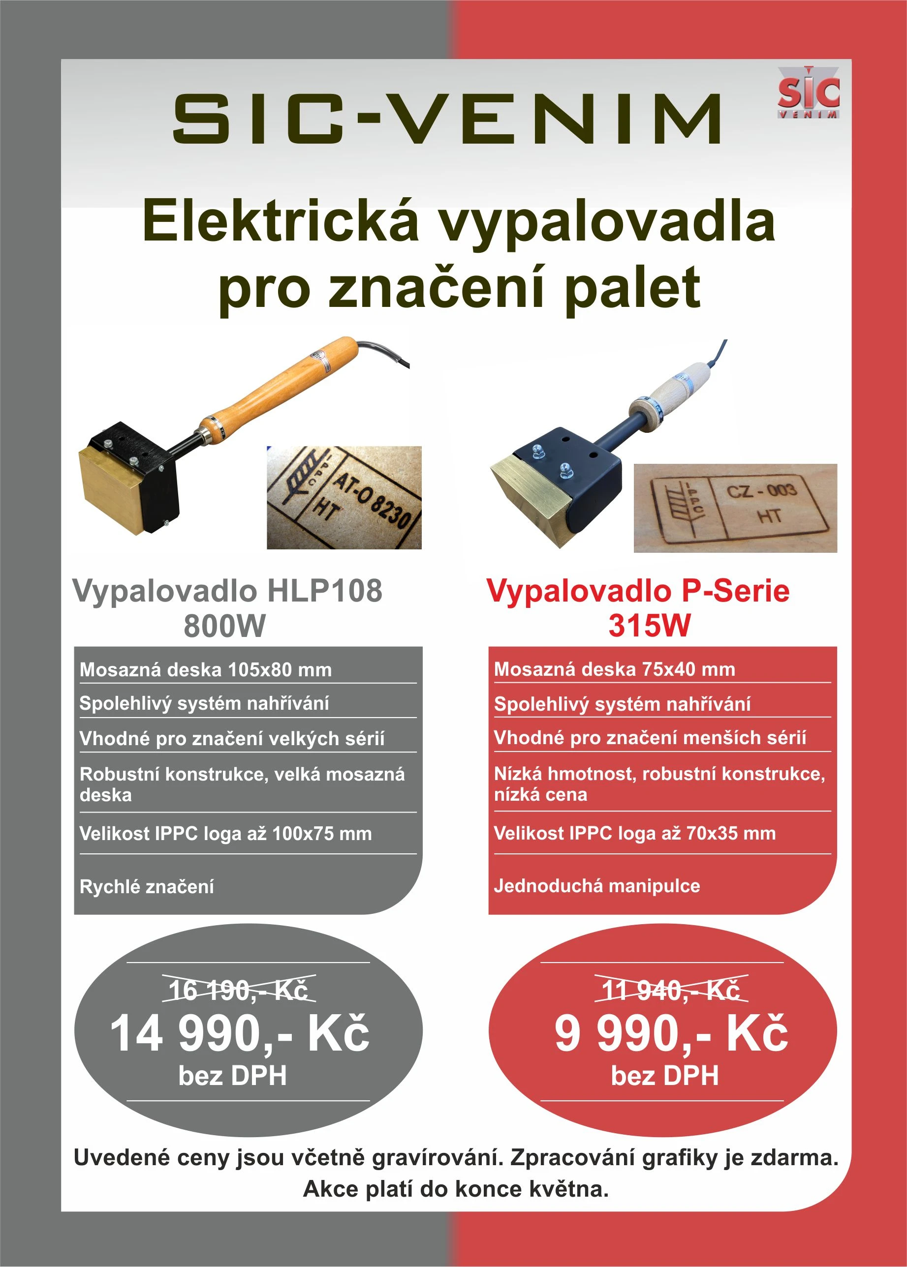 AKCE: Vypalovadla pro značen&iacute; palet IPPC logem