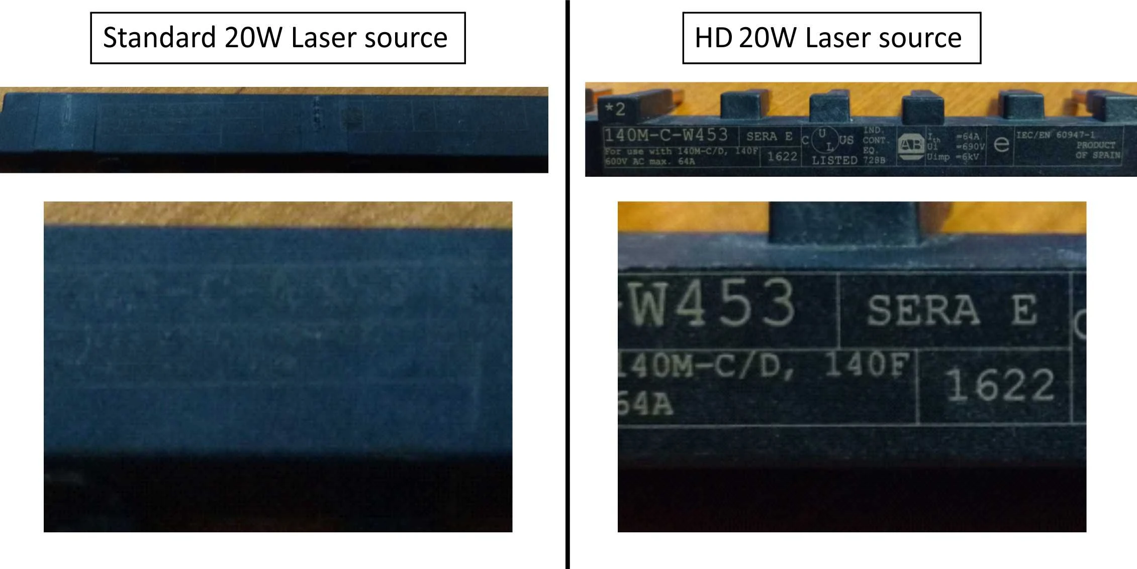 HD laser rozdily