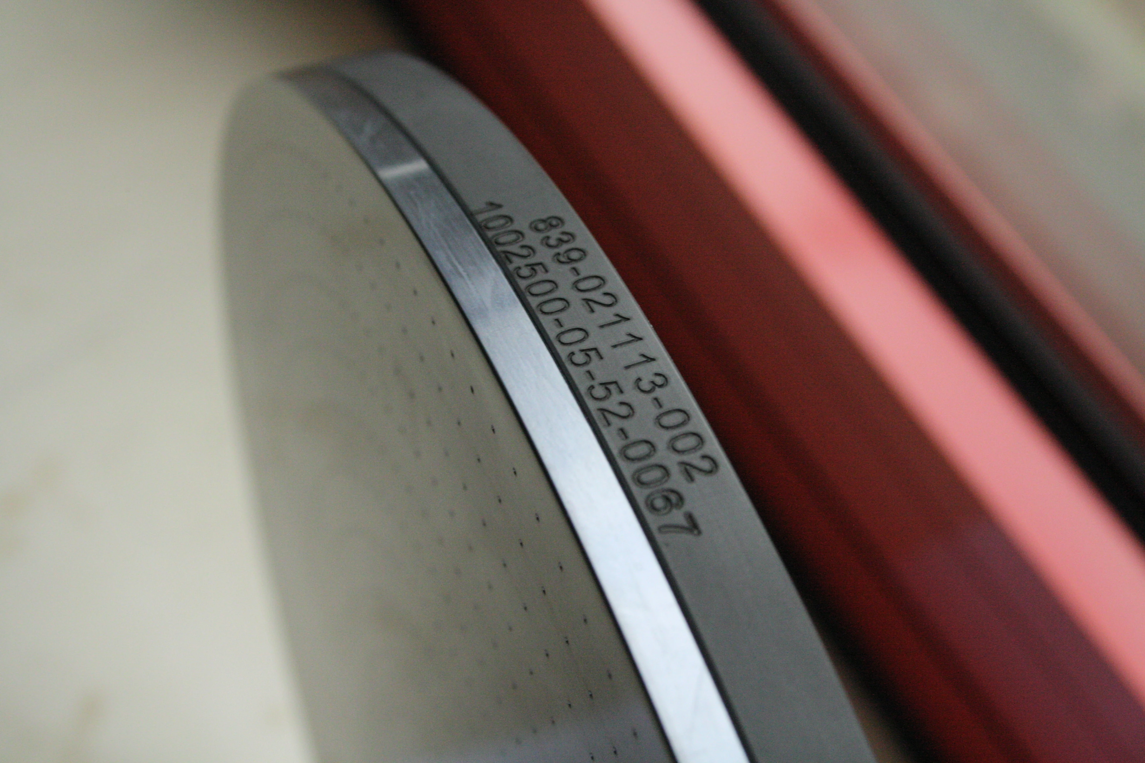 Laser marking on composite part